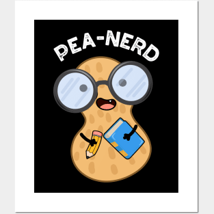 Pea-nerd Funny Nerd Peanut Pun Posters and Art